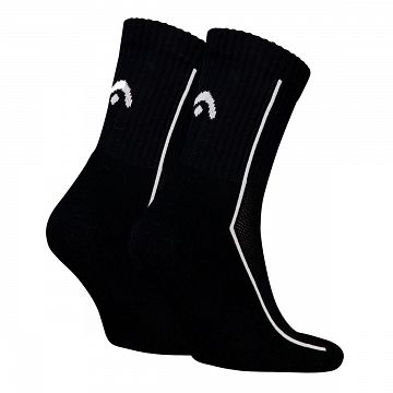 Head Tennis Performance Short Crew Socks 2P Black